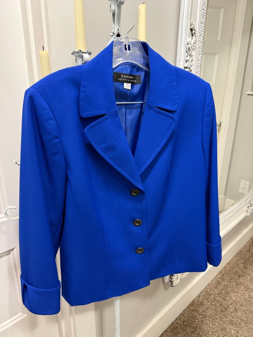 Tahari Cobalt Blue Tailored Women's Blazer